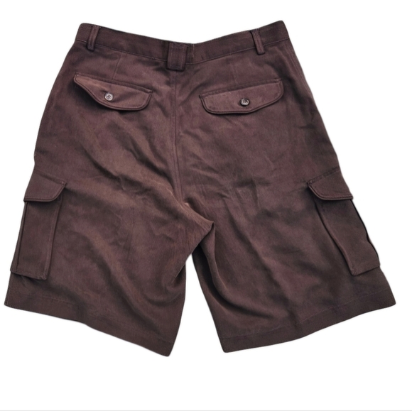 Tommy Bahama Mens Silk Brown Cargo Shorts size 32 EUC - Picture 3 of 4